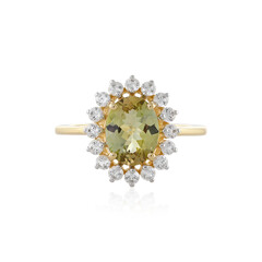 Gelber Tansanit-Goldring