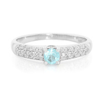 Blauer Apatit-Silberring