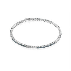 Blauer SI2 Diamant-Goldarmband