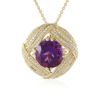 Sambia-Amethyst-Goldhalskette (de Melo)