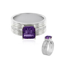 Uruguay-Amethyst-Silberring (de Melo)