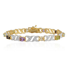 Edelstein-Silberarmband