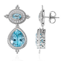 Himmelblauer Topas-Silberohrringe (Dallas Prince Designs)