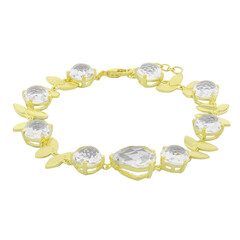 Weißer Quarz-Silberarmband (TPC)