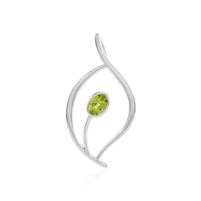 Arizona-Peridot-Silberanhänger