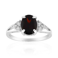 Granat-Silberring