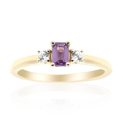 Purpurfarbener Ceylon-Saphir-Goldring