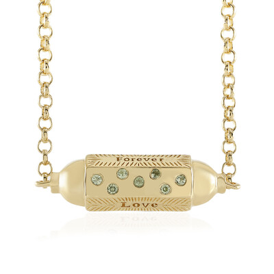 Peridot-Silbercollier