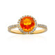 Mexikanischer Feueropal-Goldring (CIRARI)