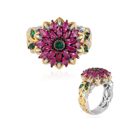 Tansania-Rubin-Silberring (Gems en Vogue)