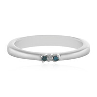 Diamant-Silberring