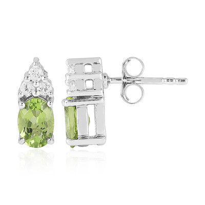 Peridot-Silberohrringe