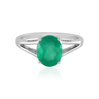 Grüner Onyx-Silberring