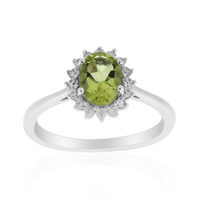 Ouro Verde-Quarz-Silberring