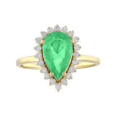 Äthiopischer Smaragd-Goldring (AMAYANI)