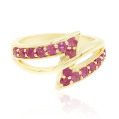 Roter Beryll-Goldring