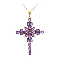 Amethyst-Silberhalskette