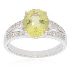 Ouro Verde-Quarz-Silberring