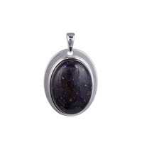 Honduras-Opal-Silberanhänger