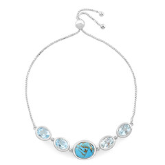Edelstein-Silberarmband (Faszination Türkis)