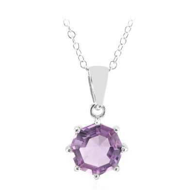 Bolivianischer Amethyst-Silberhalskette