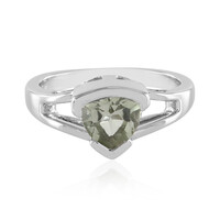 Grüner Amethyst-Silberring