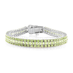 Peridot-Silberarmband