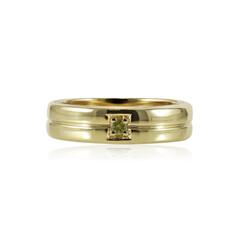 Gelber I1 Diamant-Silberring