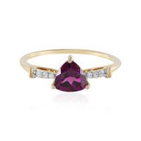 Magenta-Granat-Goldring
