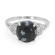 Schneeflocken-Obsidian-Silberring