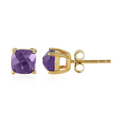 Sambia-Amethyst-Silberohrringe