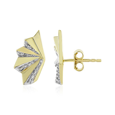Lupenreiner (F) Brillant-Goldohrringe (LUCENT DIAMONDS)