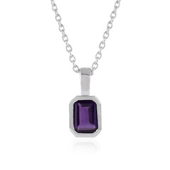 Sambia-Amethyst-Silberhalskette