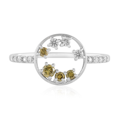 Gelber I2 Diamant-Goldring