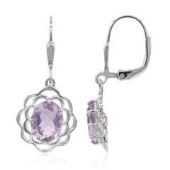 Bolivianischer Amethyst-Silberohrringe