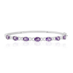 Amethyst-Silberarmreif