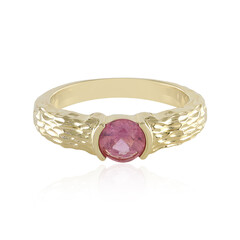 Pinkfarbener Madagaskar-Saphir-Silberring