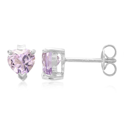Lavendel-Amethyst-Silberohrringe