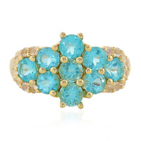 Blauer Apatit-Silberring