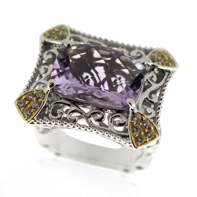 Lavendel-Amethyst-Silberring (Dallas Prince Designs)