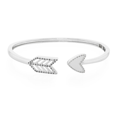 Diamant-Silberarmreif