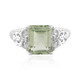 Grüner Amethyst-Silberring
