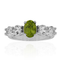 Burmesischer Peridot-Silberring