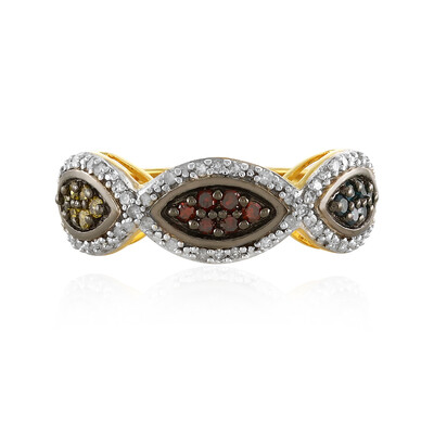 I4 Diamant-Silberring