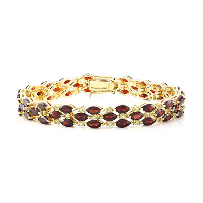 Granat-Silberarmband
