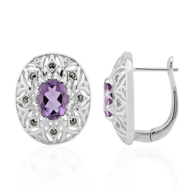 Amethyst-Silberohrringe (Annette classic)