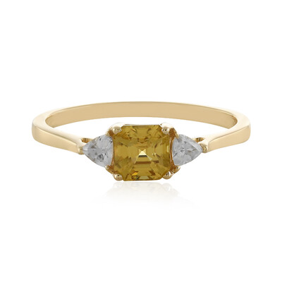 Gelber Zirkon-Goldring (Adela Gold)