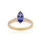 AAA-Tansanit-Goldring