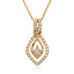 Lupenreiner (F) Brillant-Goldhalskette (LUCENT DIAMONDS)