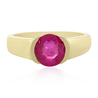 Pinkfarbener Madagaskar-Saphir-Goldring